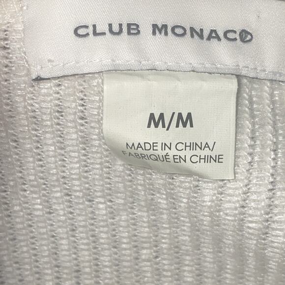 Club Monaco Striped Sweater Ivory Wide Sleeves Medium Wool/alpaca Blend - Picture 5 of 6